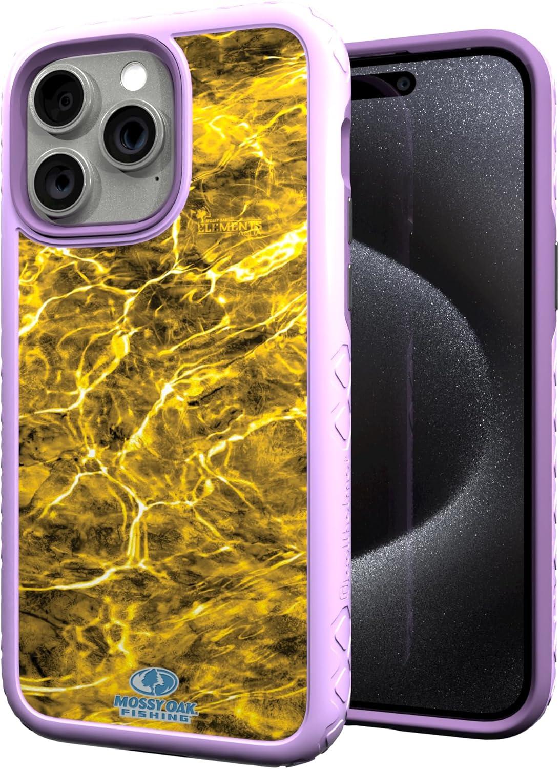 image:imagecellhelmet Mossy Oak Terra Gila DualLayer Case in Gray Designed for iPhone 13 Pro Max Shock amp Drop Proof Durable As Seen on Shark TankAgua Yellowfin Lilac Blossom Purple