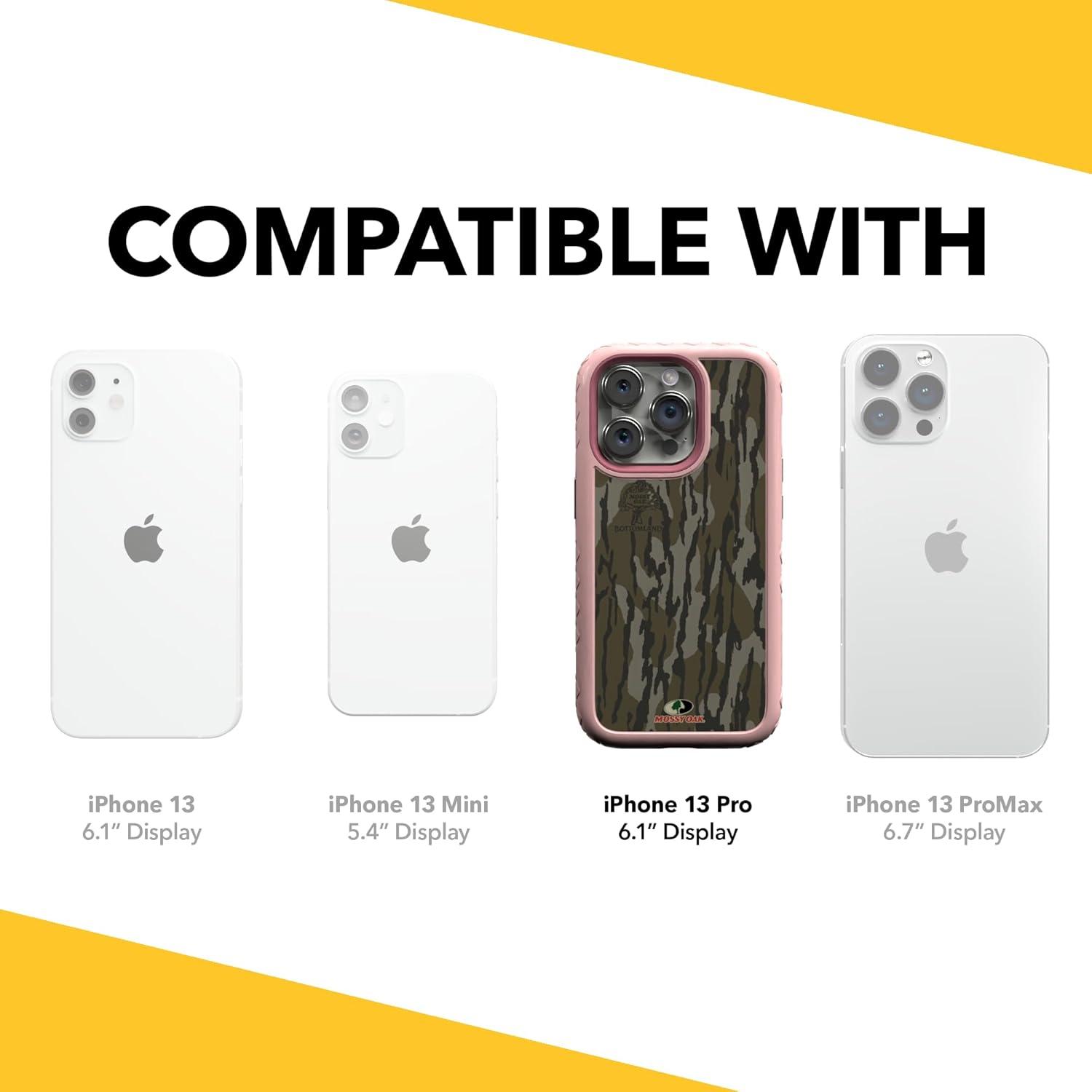 image:imagecellhelmet Mossy Oak Terra Gila DualLayer Case in Gray Designed for iPhone 13 Pro Max Shock amp Drop Proof Durable As Seen on Shark TankBottomland Orig Pink Magnolia