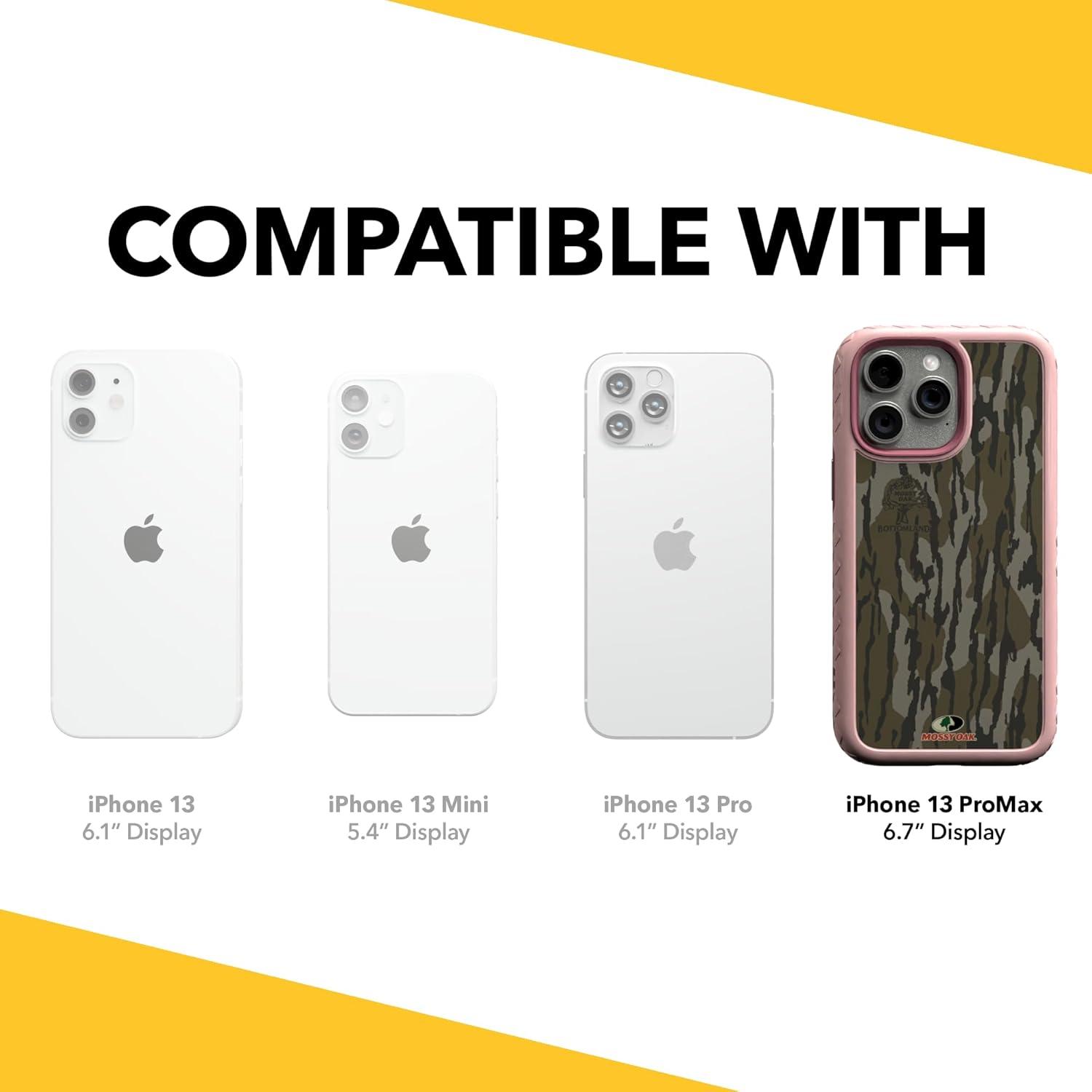 image:imagecellhelmet Mossy Oak Terra Gila DualLayer Case in Gray Designed for iPhone 13 Pro Max Shock amp Drop Proof Durable As Seen on Shark TankBottomland Orig Pink Magnolia