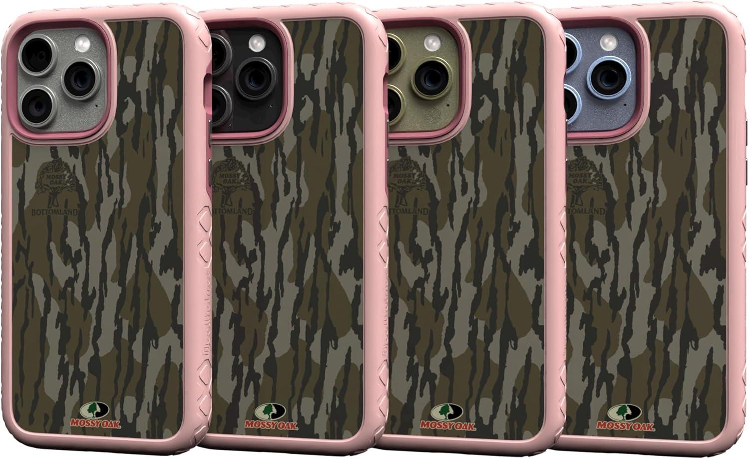 image:imagecellhelmet Mossy Oak Terra Gila DualLayer Case in Gray Designed for iPhone 13 Pro Max Shock amp Drop Proof Durable As Seen on Shark TankBottomland Orig Pink Magnolia