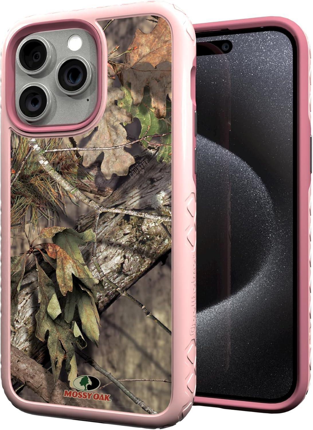 image:imagecellhelmet Mossy Oak Terra Gila DualLayer Case in Gray Designed for iPhone 13 Pro Max Shock amp Drop Proof Durable As Seen on Shark TankBreakup Country Pink Magnolia