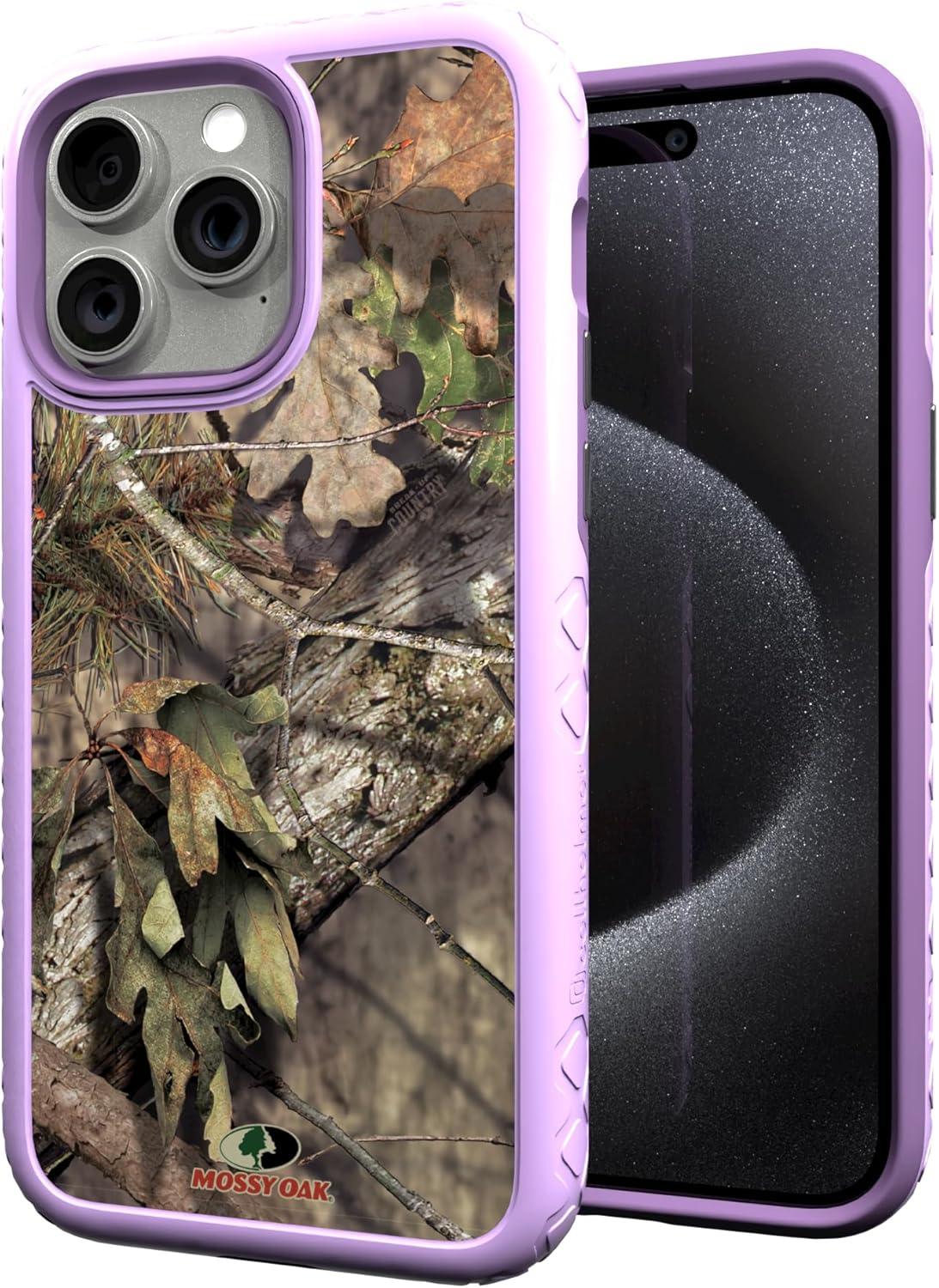image:imagecellhelmet Mossy Oak Terra Gila DualLayer Case in Gray Designed for iPhone 13 Pro Max Shock amp Drop Proof Durable As Seen on Shark TankBreakup Country Lilac Blossom Purple