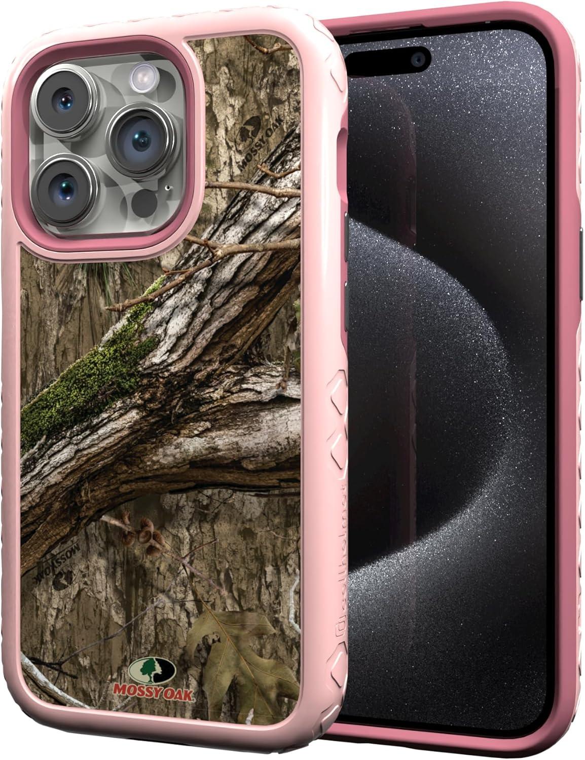 image:imagecellhelmet Mossy Oak Terra Gila DualLayer Case in Gray Designed for iPhone 13 Pro Max Shock amp Drop Proof Durable As Seen on Shark TankCountry DNA Pink Magnolia