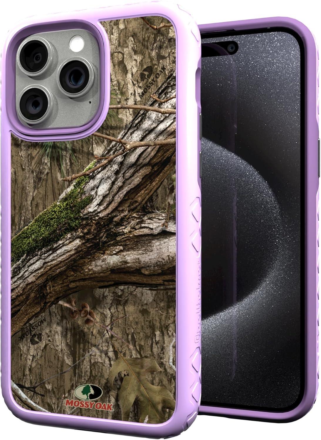 image:imagecellhelmet Mossy Oak Terra Gila DualLayer Case in Gray Designed for iPhone 13 Pro Max Shock amp Drop Proof Durable As Seen on Shark TankCountry DNA Lilac Blossom Purple