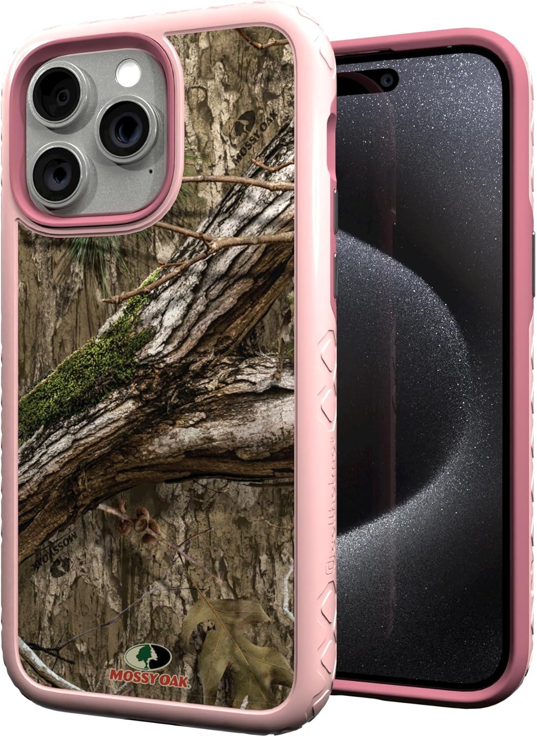image:imagecellhelmet Mossy Oak Terra Gila DualLayer Case in Gray Designed for iPhone 13 Pro Max Shock amp Drop Proof Durable As Seen on Shark TankCountry DNA Pink Magnolia