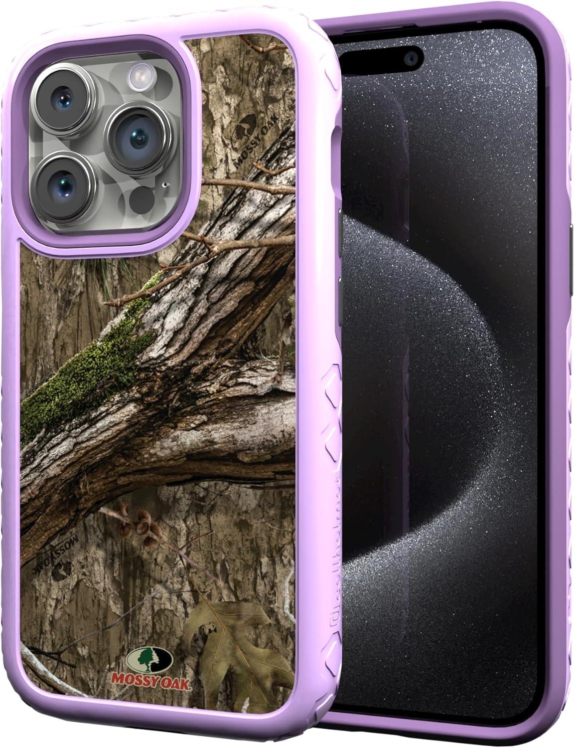image:imagecellhelmet Mossy Oak Terra Gila DualLayer Case in Gray Designed for iPhone 13 Pro Max Shock amp Drop Proof Durable As Seen on Shark TankCountry DNA Lilac Blossom Purple