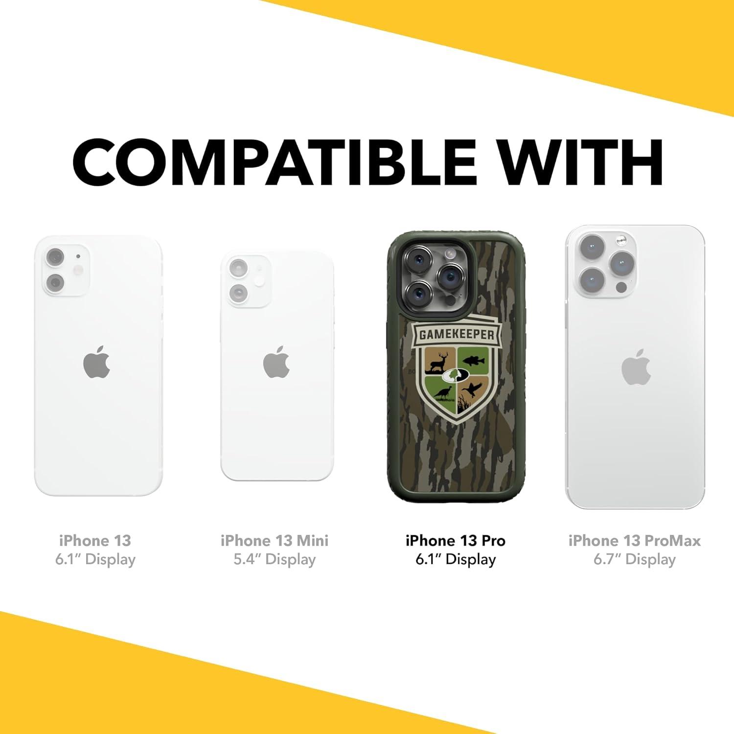 image:imagecellhelmet Mossy Oak Terra Gila DualLayer Case in Gray Designed for iPhone 13 Pro Max Shock amp Drop Proof Durable As Seen on Shark TankGAMEKEEPER Olive Drab Green