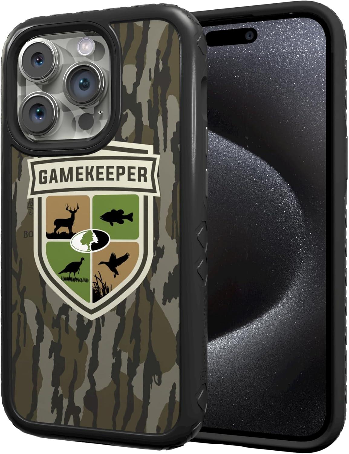 image:imagecellhelmet Mossy Oak Terra Gila DualLayer Case in Gray Designed for iPhone 13 Pro Max Shock amp Drop Proof Durable As Seen on Shark TankGAMEKEEPER Onyx Black