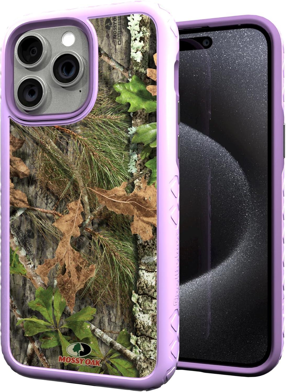 image:imagecellhelmet Mossy Oak Terra Gila DualLayer Case in Gray Designed for iPhone 13 Pro Max Shock amp Drop Proof Durable As Seen on Shark TankObsession Lilac Blossom Purple