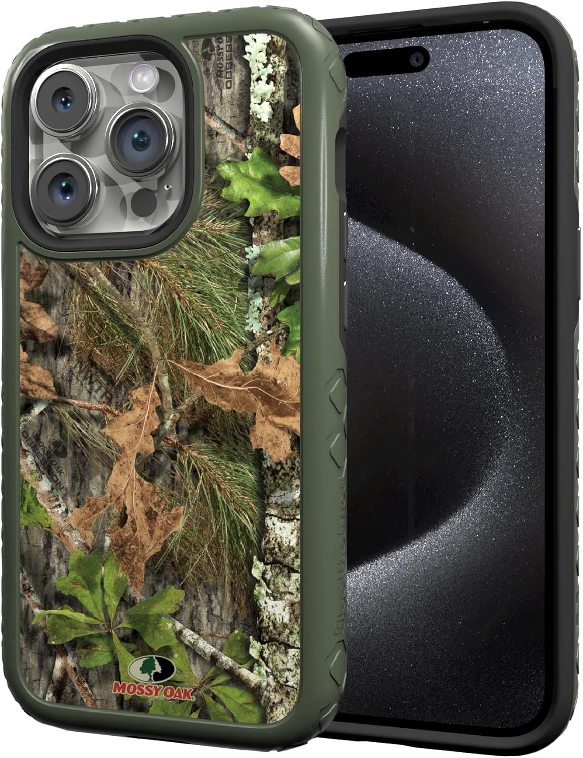image:imagecellhelmet Mossy Oak Terra Gila DualLayer Case in Gray Designed for iPhone 13 Pro Max Shock amp Drop Proof Durable As Seen on Shark TankObsession Olive Drab Green
