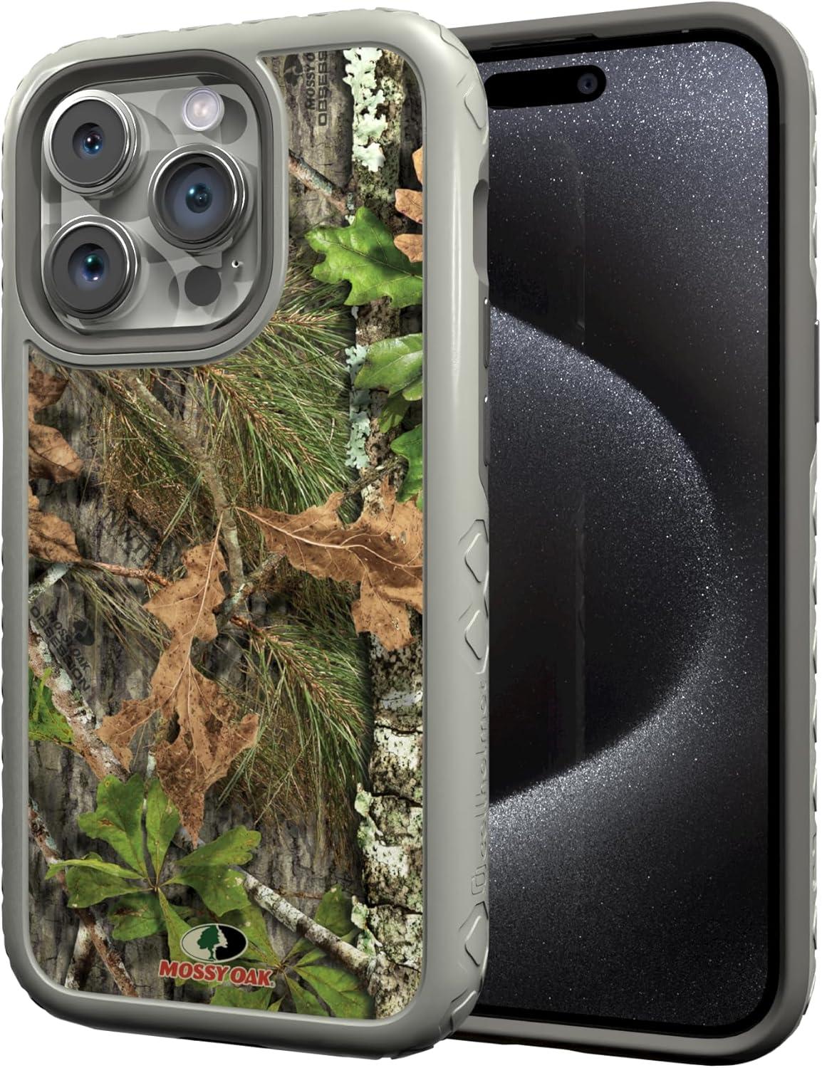 image:imagecellhelmet Mossy Oak Terra Gila DualLayer Case in Gray Designed for iPhone 13 Pro Max Shock amp Drop Proof Durable As Seen on Shark TankObsession Gray