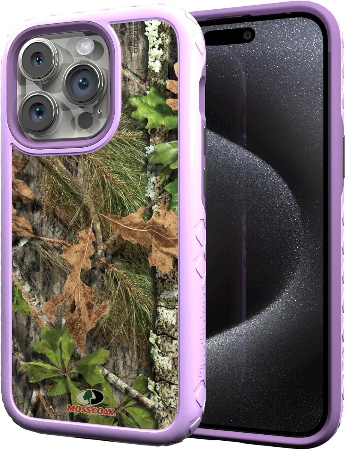 image:imagecellhelmet Mossy Oak Terra Gila DualLayer Case in Gray Designed for iPhone 13 Pro Max Shock amp Drop Proof Durable As Seen on Shark TankObsession Lilac Blossom Purple