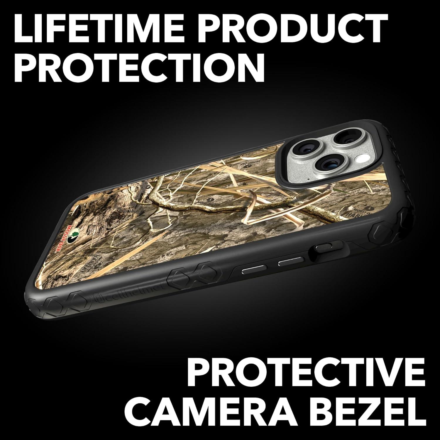 image:imagecellhelmet Mossy Oak Terra Gila DualLayer Case in Gray Designed for iPhone 13 Pro Max Shock amp Drop Proof Durable As Seen on Shark TankShadow Grass Onyx Black