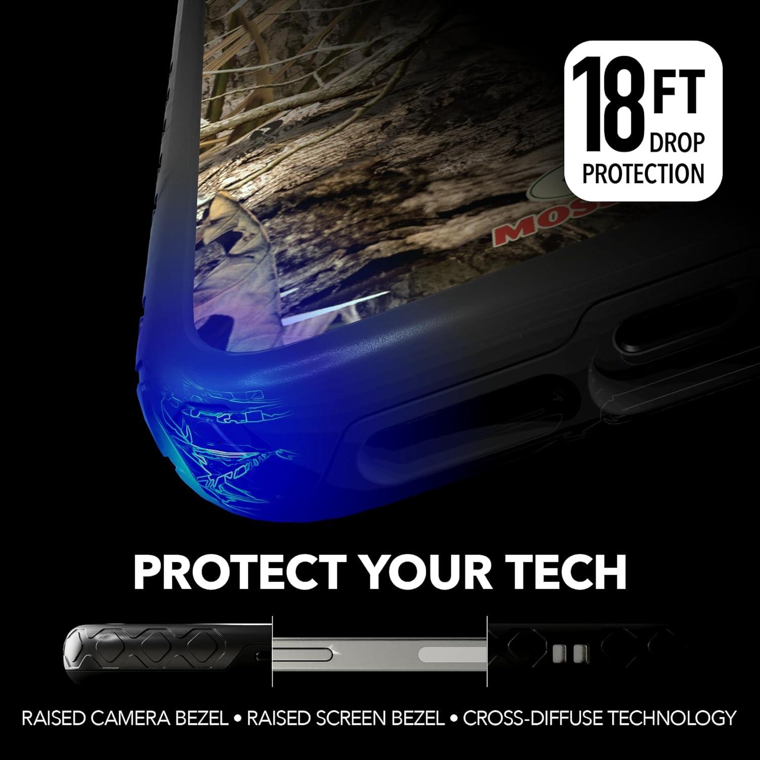 image:imagecellhelmet Mossy Oak Terra Gila DualLayer Case in Gray Designed for iPhone 13 Pro Max Shock amp Drop Proof Durable As Seen on Shark TankShadow Grass Onyx Black