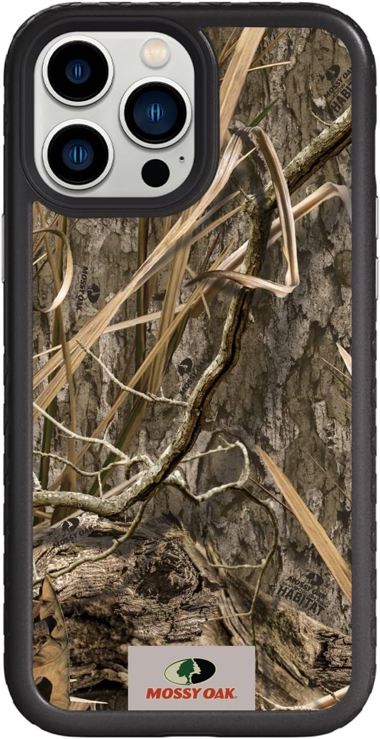 image:imagecellhelmet Mossy Oak Terra Gila DualLayer Case in Gray Designed for iPhone 13 Pro Max Shock amp Drop Proof Durable As Seen on Shark TankShadow Grass Onyx Black