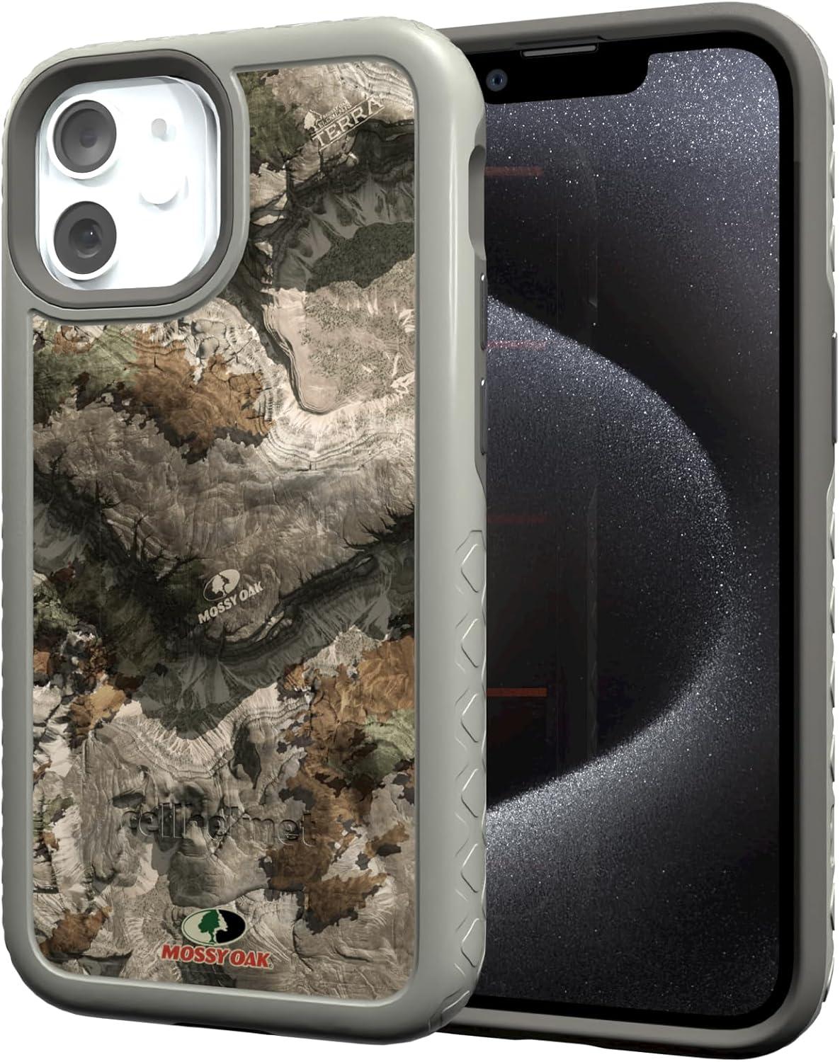 image:imagecellhelmet Mossy Oak Terra Gila DualLayer Case in Gray Designed for iPhone 13 Pro Max Shock amp Drop Proof Durable As Seen on Shark TankTerra Gila Gray