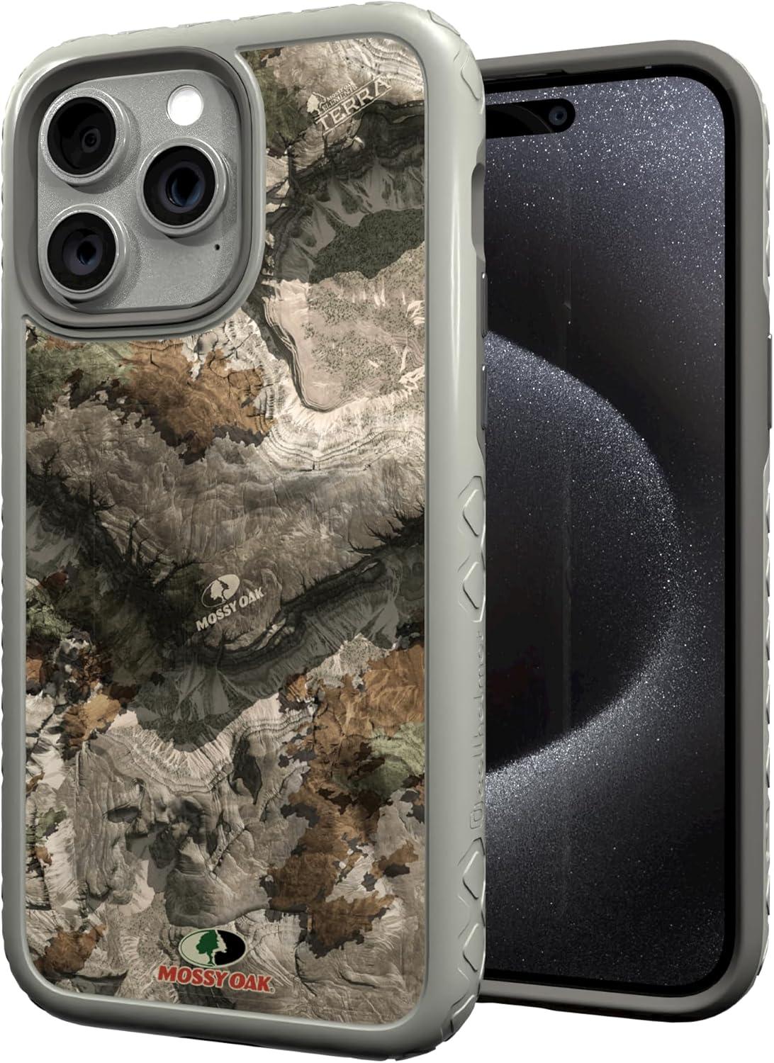 image:imagecellhelmet Mossy Oak Terra Gila DualLayer Case in Gray Designed for iPhone 13 Pro Max Shock amp Drop Proof Durable As Seen on Shark TankTerra Gila Gray