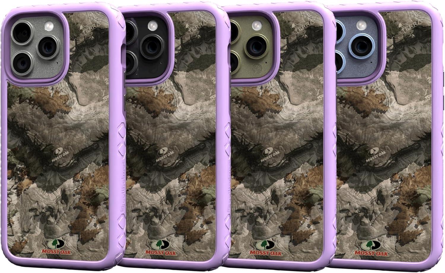 image:imagecellhelmet Mossy Oak Terra Gila DualLayer Case in Gray Designed for iPhone 13 Pro Max Shock amp Drop Proof Durable As Seen on Shark TankTerra Gila Lilac Blossom Purple