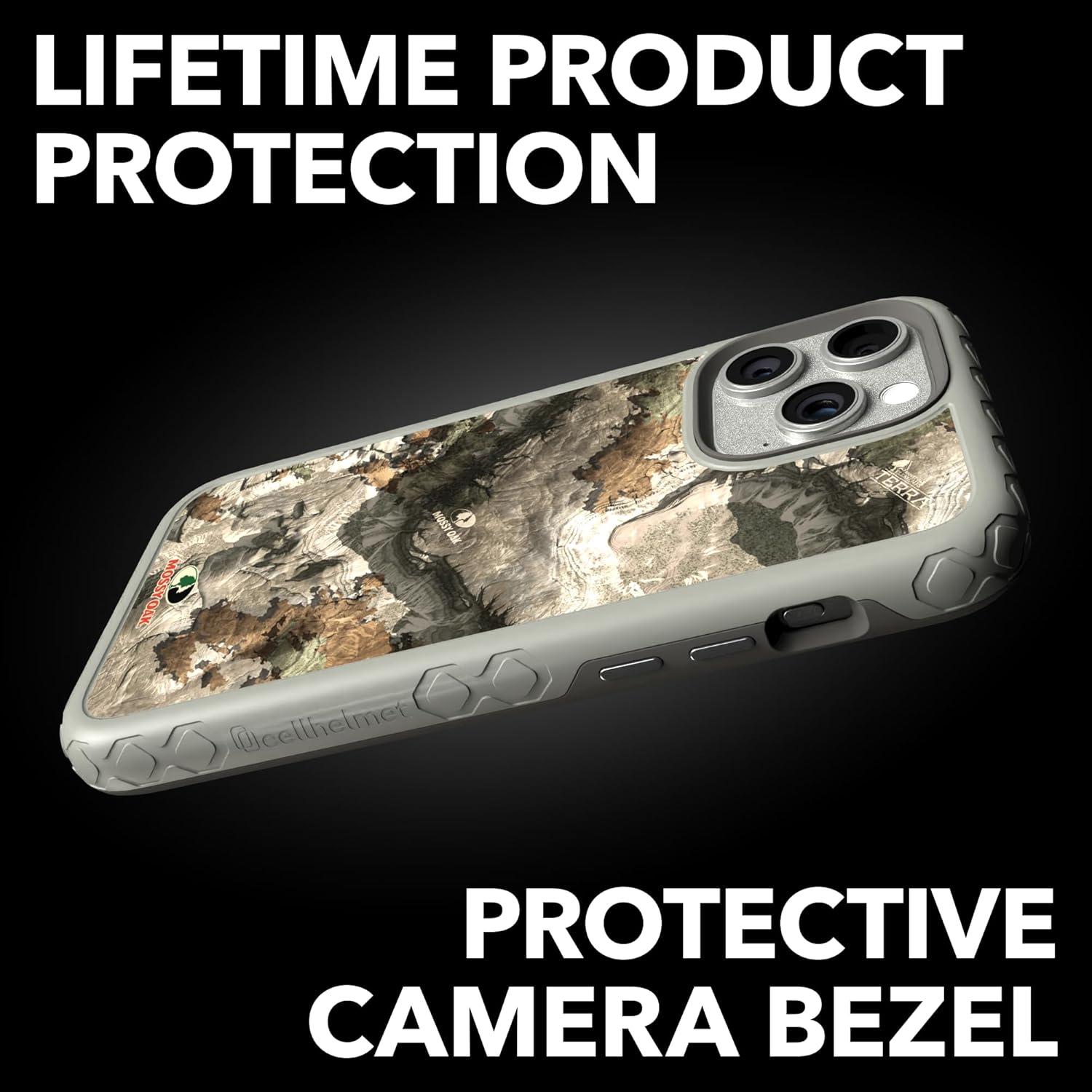 image:imagecellhelmet Mossy Oak Terra Gila DualLayer Case in Gray Designed for iPhone 13 Pro Max Shock amp Drop Proof Durable As Seen on Shark TankTerra Gila Gray