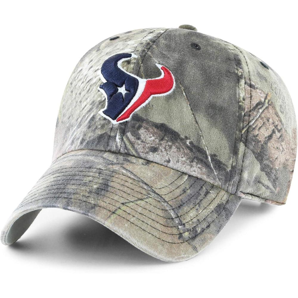image:imageOTS NFL Houston Texans Mens Challenger Adjustable Hat Mossy Oak One Size