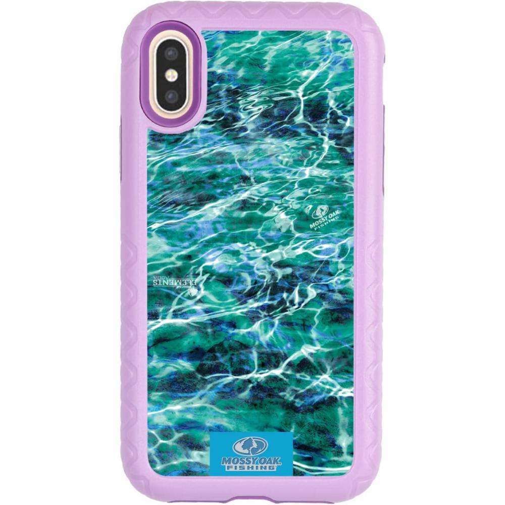 image:imagecellhelmet Mossy Oak  Agua Seafoam  DualLayer Case in Slate Blue Designed for iPhone XR Shock amp Drop Proof  Durable  As Seen on Shark TankAgua Seafoam  Lilac Blossom Purple