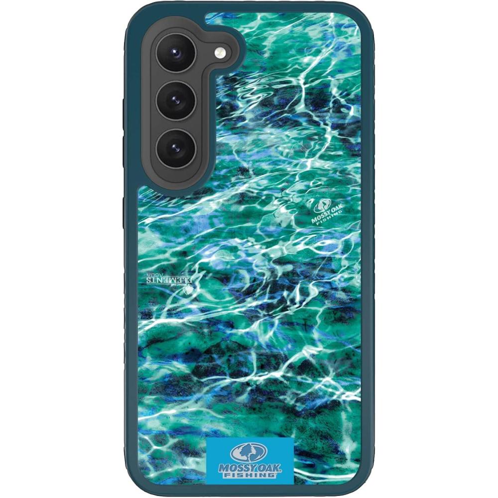 image:imagecellhelmet Mossy Oak  Country DNA  DualLayer Case in Deep Sea Blue Designed for Galaxy S23 Ultra Shock amp Drop Proof  Durable  As Seen on Shark TankAgua Seafoam  Deep Sea Blue