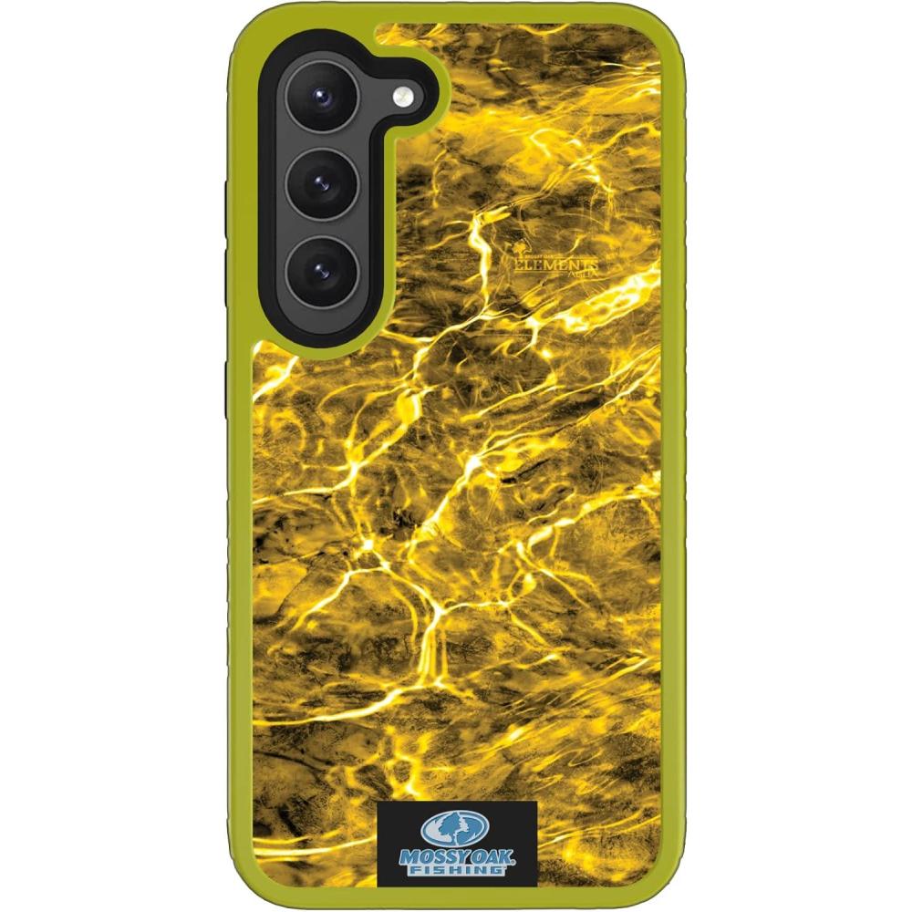 image:imagecellhelmet Mossy Oak Country DNA DualLayer Case in Deep Sea Blue Designed for Galaxy S23 Ultra Shock amp Drop Proof Durable As Seen on Shark TankAgua Yellowfin Electric Lime