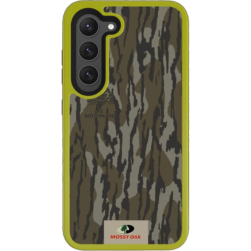 image:imagecellhelmet Mossy Oak  Country DNA  DualLayer Case in Deep Sea Blue Designed for Galaxy S23 Ultra Shock amp Drop Proof  Durable  As Seen on Shark TankBottomland Orig  Electric Lime