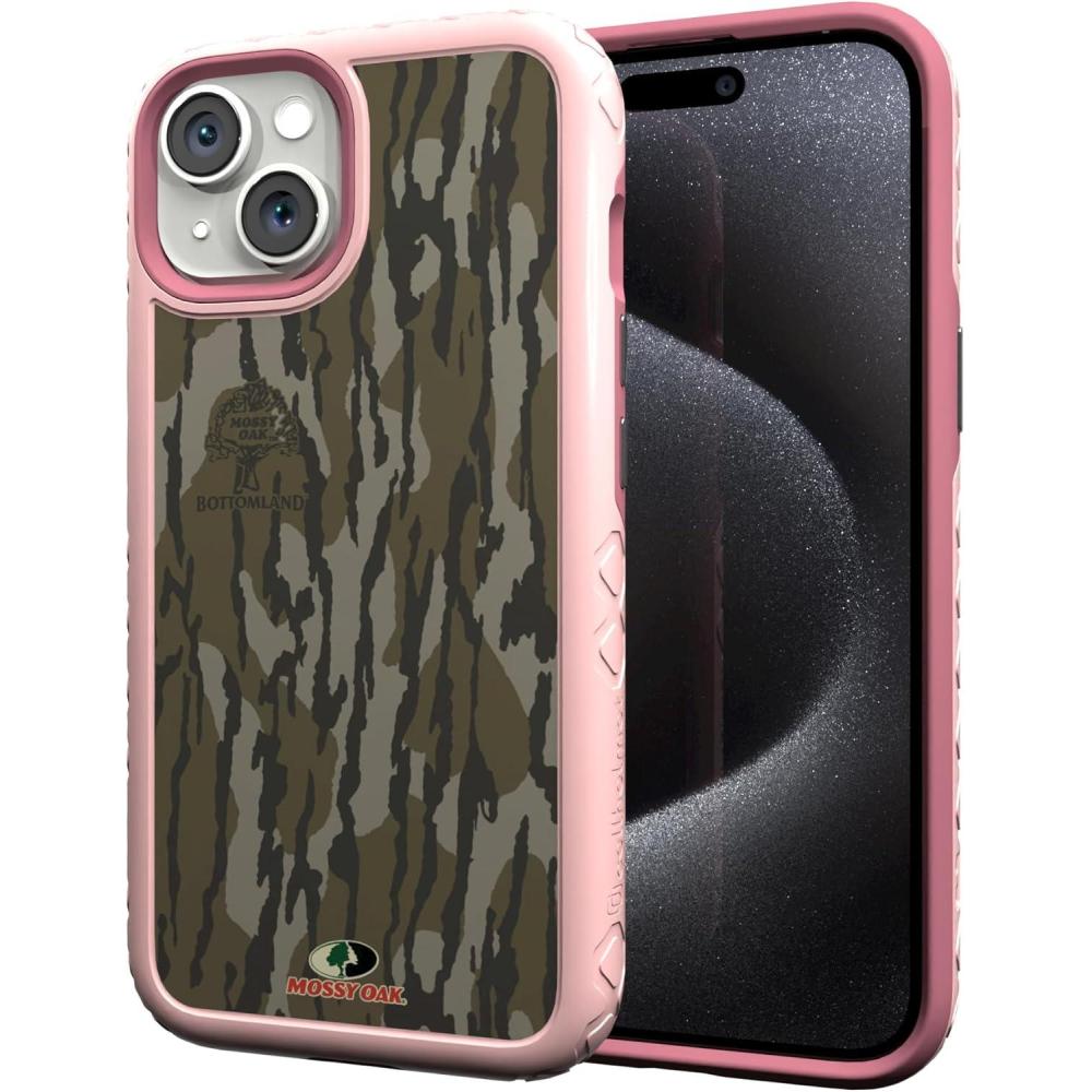 image:imagecellhelmet Mossy Oak  Terra Gila  DualLayer Case in Gray Designed for iPhone 13 Pro Max Shock amp Drop Proof  Durable  As Seen on Shark TankBottomland Orig  Pink Magnolia