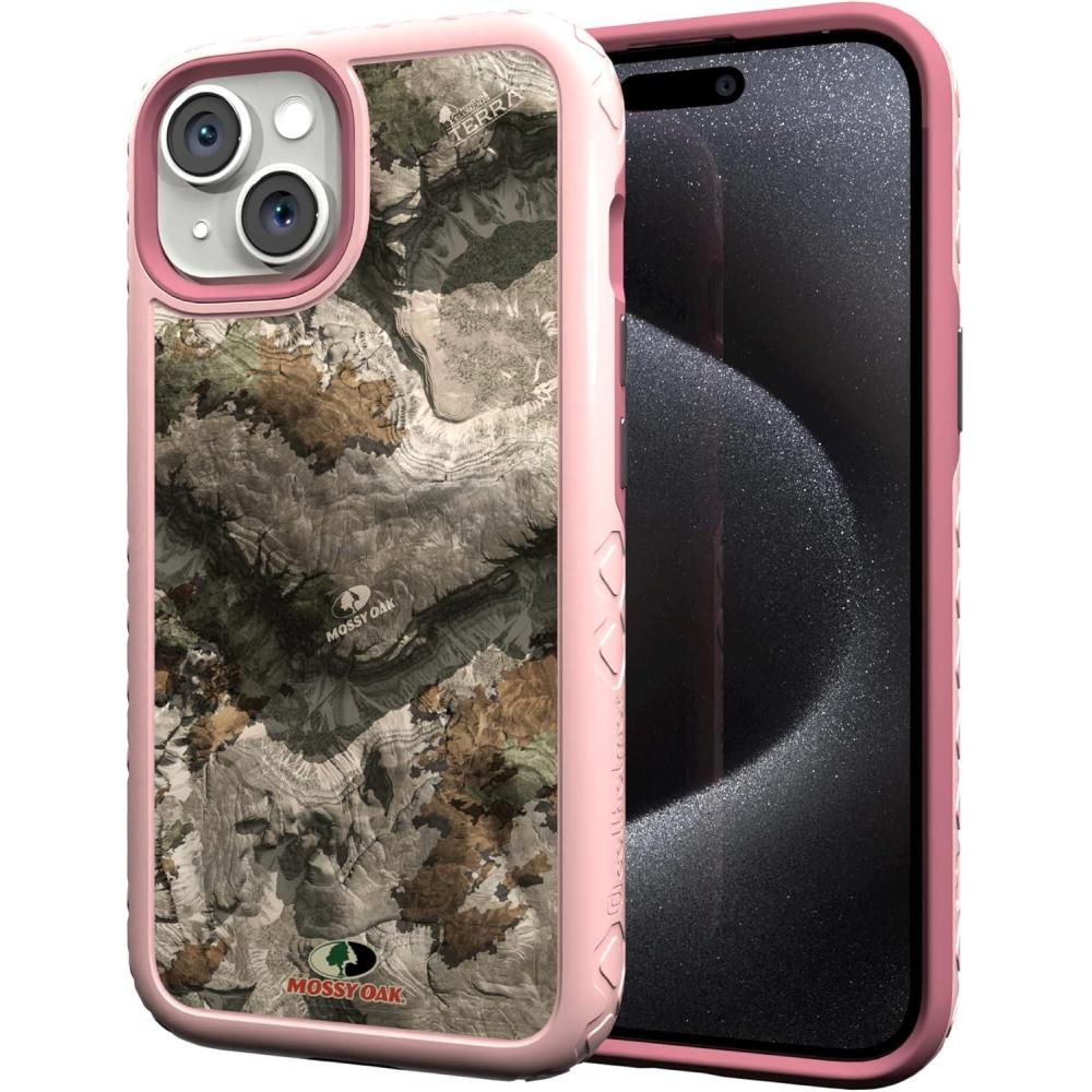 image:imagecellhelmet Mossy Oak  Terra Gila  DualLayer Case in Gray Designed for iPhone 13 Pro Max Shock amp Drop Proof  Durable  As Seen on Shark TankTerra Gila  Pink Magnolia