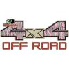 Mossy Oak Graphics Logo 4×4 Off Road Decal, Easy to Install, No-fade, Cast Vinyl, Hi-Def, Matte Finish, Many Patterns(Bottomland Pink)