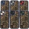 cellhelmet Mossy Oak | Terra Gila | Dual-Layer Case in Gray Designed for iPhone 13 Pro Max Shock & Drop Proof – Durable | As Seen on Shark Tank(Shadow Grass | Slate Blue)