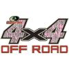 Mossy Oak Graphics Logo 4×4 Off Road Decal, Easy to Install, No-fade, Cast Vinyl, Hi-Def, Matte Finish, Many Patterns(Bottomland Pink)