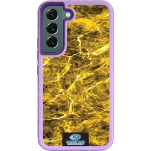 cellhelmet Mossy Oak | Country DNA | Dual-Layer Case in Deep Sea Blue Designed for Galaxy S23 Ultra Shock & Drop Proof – Durable | As Seen on Shark Tank(Agua Yellowfin | Lilac Blossom Purple)