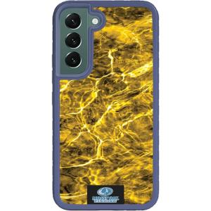 cellhelmet Mossy Oak | Country DNA | Dual-Layer Case in Deep Sea Blue Designed for Galaxy S23 Ultra Shock & Drop Proof – Durable | As Seen on Shark Tank(Agua Yellowfin | Slate Blue)