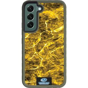 cellhelmet Mossy Oak | Country DNA | Dual-Layer Case in Deep Sea Blue Designed for Galaxy S23 Ultra Shock & Drop Proof – Durable | As Seen on Shark Tank(Agua Yellowfin | Olive Drab Green)