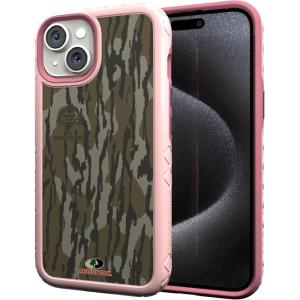 cellhelmet Mossy Oak | Terra Gila | Dual-Layer Case in Gray Designed for iPhone 13 Pro Max Shock & Drop Proof – Durable | As Seen on Shark Tank(Bottomland Orig | Pink Magnolia)