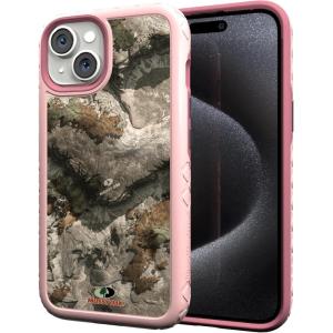 cellhelmet Mossy Oak | Terra Gila | Dual-Layer Case in Gray Designed for iPhone 13 Pro Max Shock & Drop Proof – Durable | As Seen on Shark Tank(Terra Gila | Pink Magnolia)
