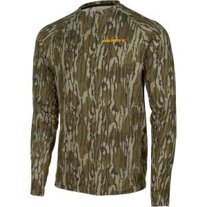 Muddy Men’s Crew Base Layer Shirt(Mossy Oak Bottomland)