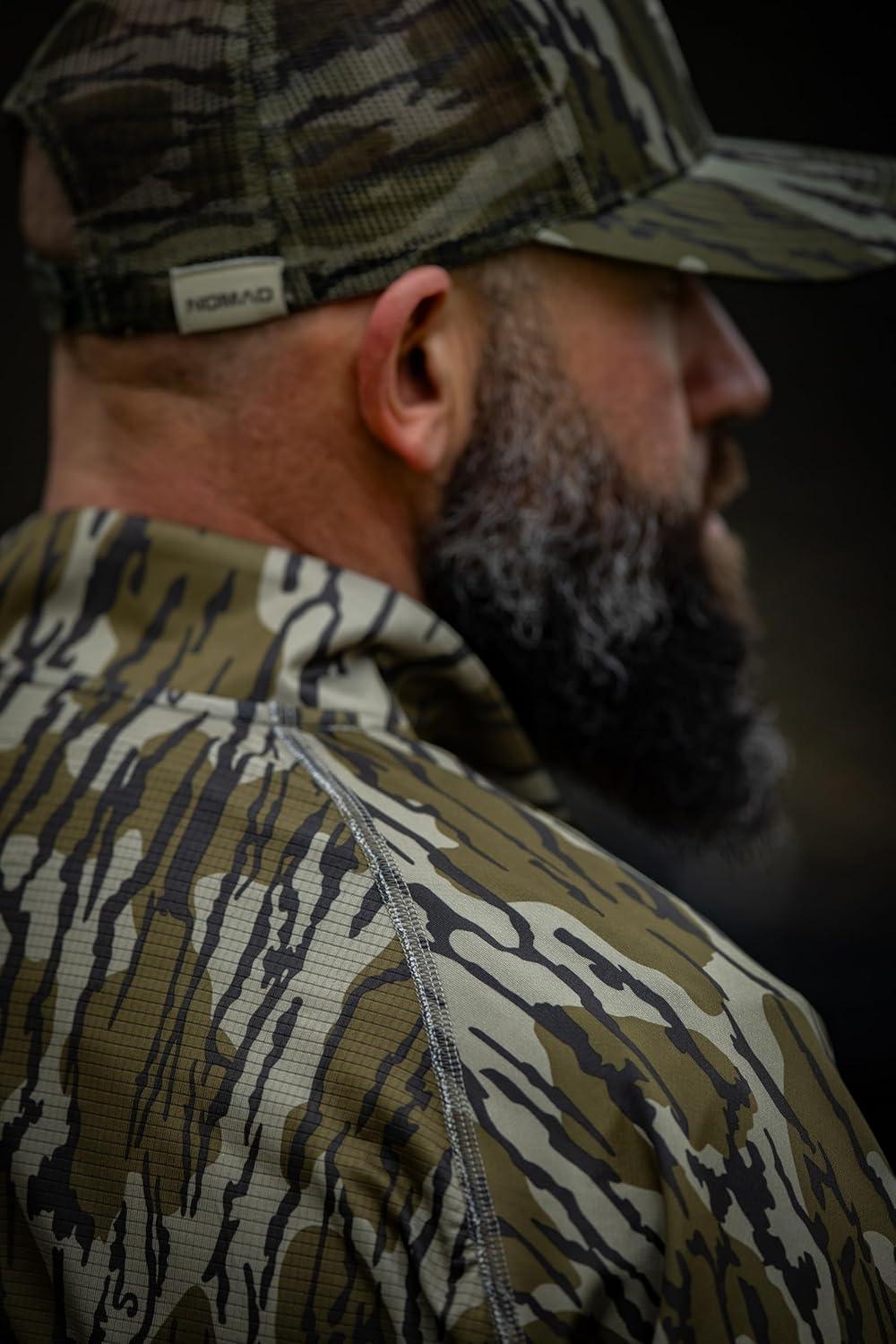 image:imageNomad Mens Mirage 14 Zip Performance Hunting Pullover ShirtMossy Oak Greenleaf