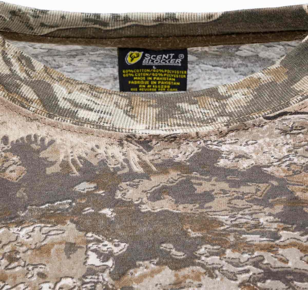image:imageSCENTBLOCKER Scent Blocker Fused Cotton Lightweight LongSleeve Shirt Camo Hunting ClothesRealtree Excape