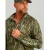 Nomad Men’s Mirage 1/4 Zip, Performance Hunting Pullover Shirt(Mossy Oak Bottomland)