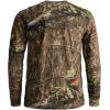 SCENTBLOCKER Scent Blocker Fused Cotton Lightweight Long-Sleeve Shirt, Camo Hunting Clothes(Mo Country Roots)