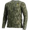 SCENTBLOCKER Scent Blocker Fused Cotton Lightweight Long-Sleeve Shirt, Camo Hunting Clothes(Mossy Oak Bottomland Original)