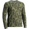 SCENTBLOCKER Scent Blocker Fused Cotton Lightweight Long-Sleeve Shirt, Camo Hunting Clothes(Mossy Oak Bottomland Original)