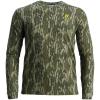 SCENTBLOCKER Scent Blocker Fused Cotton Lightweight Long-Sleeve Shirt, Camo Hunting Clothes(Mossy Oak Bottomland Original)
