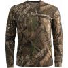 SCENTBLOCKER Scent Blocker Fused Cotton Lightweight Long-Sleeve Shirt, Camo Hunting Clothes(Realtree Apx)