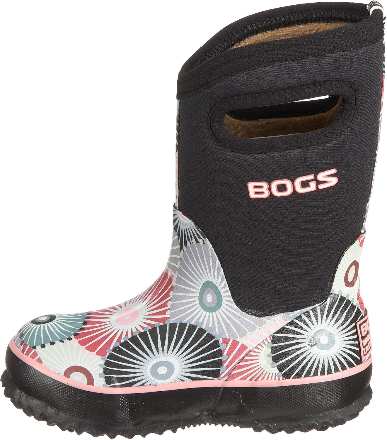 image:imageBOGS Classic II Solid Boot Kids ToddlerYouth BootUmbrellas PrintBlackMulti