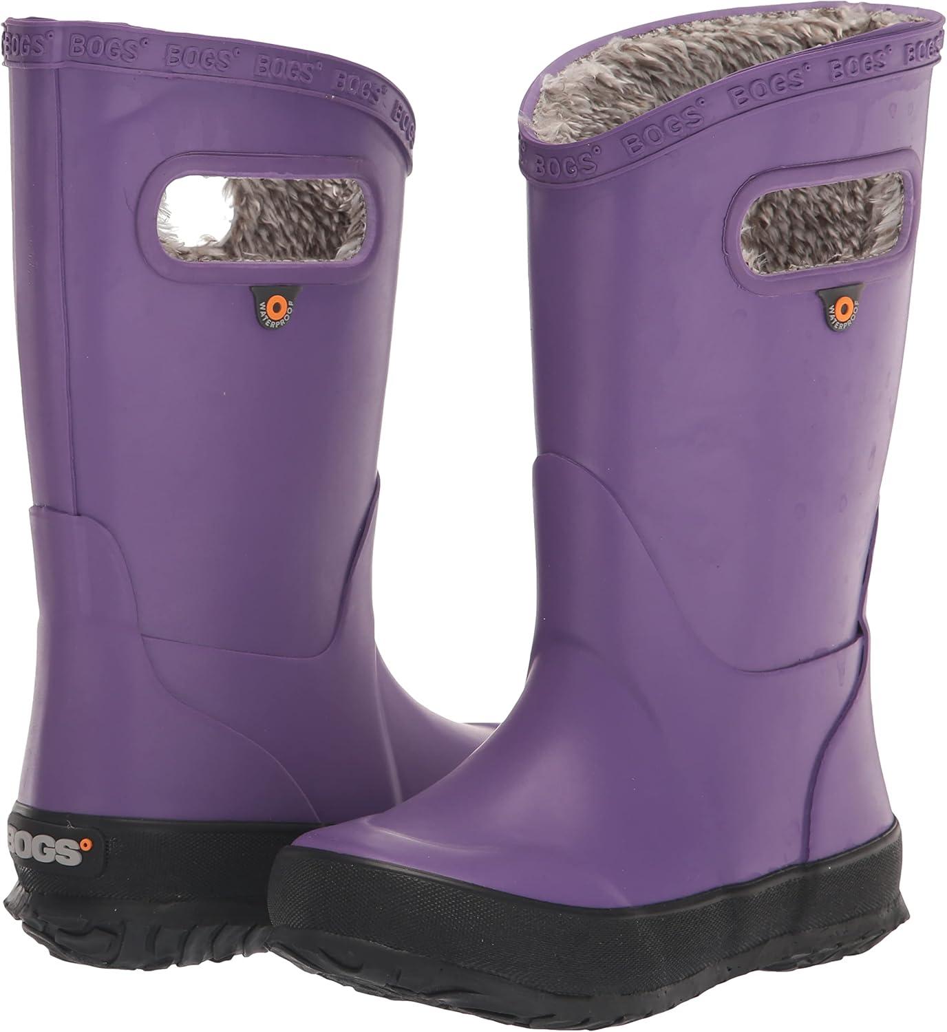 image:imageBOGS unisexchild Bogs Kids RainbootPlush Solid Purple
