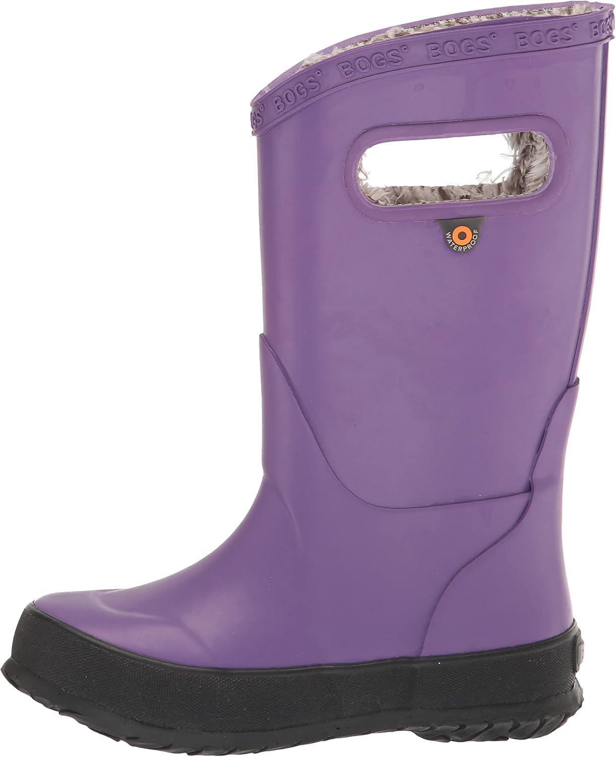 image:imageBOGS unisexchild Bogs Kids RainbootPlush Solid Purple